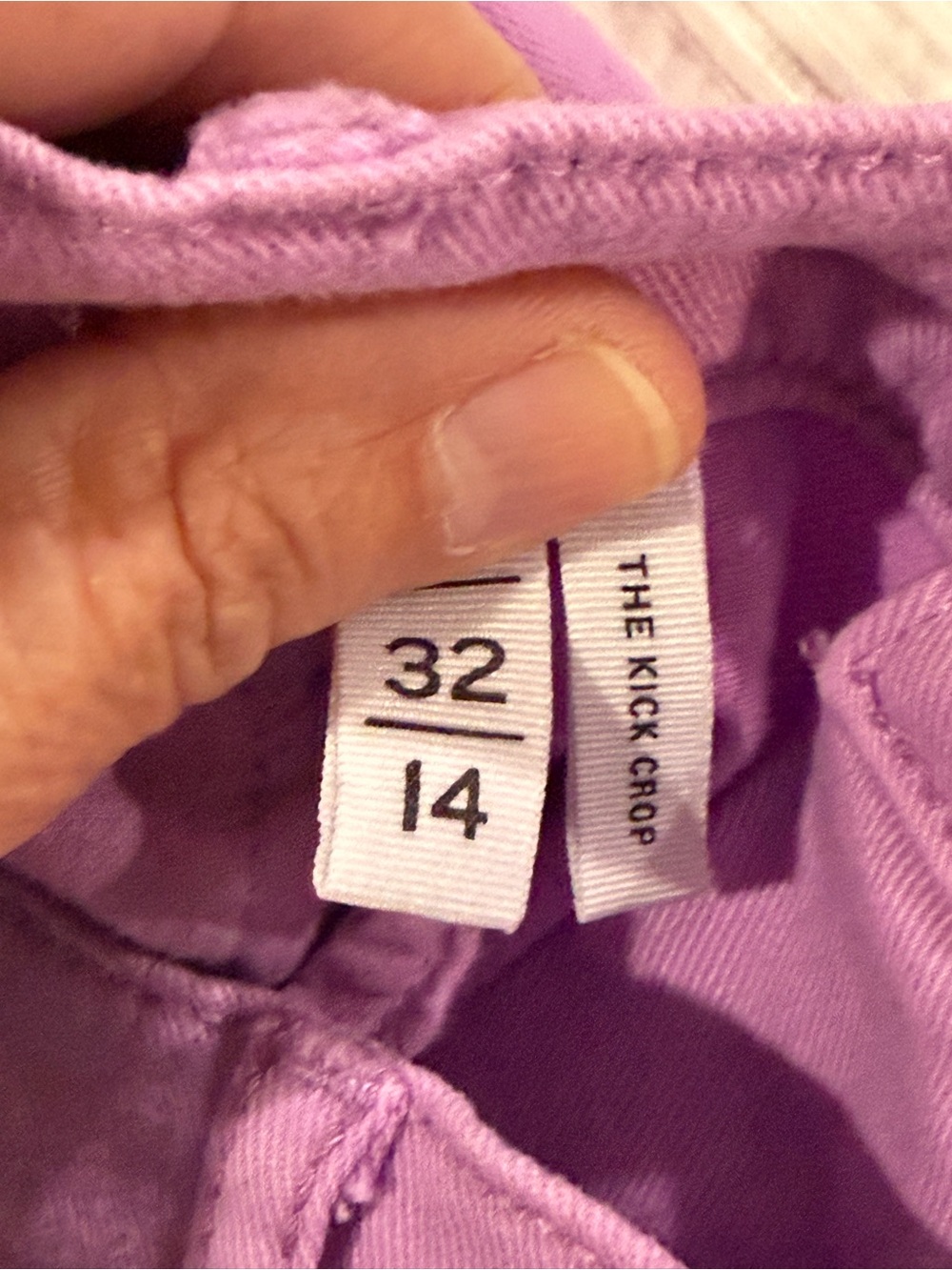 LOFT LAVENDER KICK CROP SIZE 14 NWOT - Picture 4 of 6